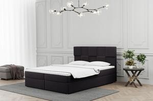 Boxpringová postel ALEXIA - 180x200, černá