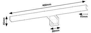 Rabalux 75051 - LED Koupel. osvětlení zrcadla OLIRO LED/6W/230V IP44 40 cm černá
