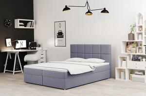 Čalouněná postel s úložným prostorem MAGDALA - 180x200, modrá