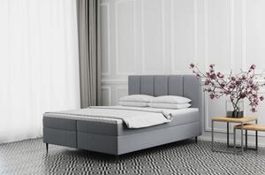 Čalouněná postel na vysokých nožičkách ALISSA - 160x200, šedá