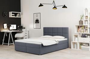 Čalouněná postel s úložným prostorem MAGDALA - 180x200, šedá