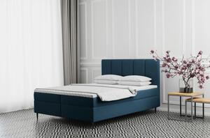 Čalouněná postel na vysokých nožičkách ALISSA - 180x200, modrá