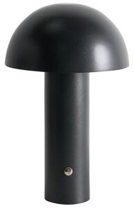 LED bezdrátová stolní lampa BOJO se stmívačem Kov Černá