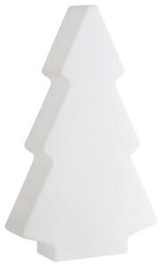 Venkovní stojací LED lampa FINNAN 83 cm Vánoční stromek Bílá