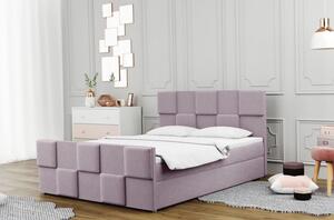 Boxspringová postel MARGARETA - 140x200, růžová