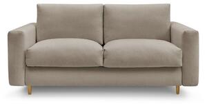 Taupe pohovka na každodenní spaní/rozkládací 200 cm Cocoone – Bobochic Paris