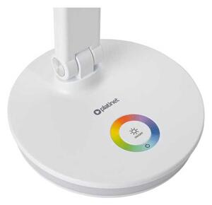 Stolní lampa Platinet 12 W, RGB osvětlení + USB, bílá