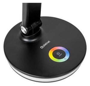 Stolní lampa Platinet 12 W, RGB osvětlení + USB, černá
