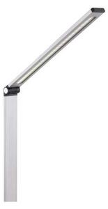 Stolní lampa Platinet 10 W, bezdrátové nabíjení + USB, stříbrná