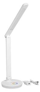 Stolní lampa Platinet 12 W, RGB osvětlení + USB, bílá