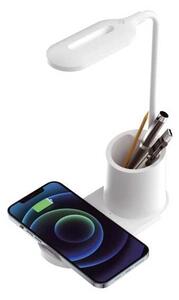 Stolní lampa Platinet 3 W, bezdrátové nabíjení, bílá