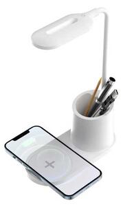 Stolní lampa Platinet 3 W, bezdrátové nabíjení, bílá