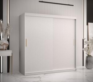 Skříň s posuvnými dveřmi PAOLA - šířka 180 cm, bílá