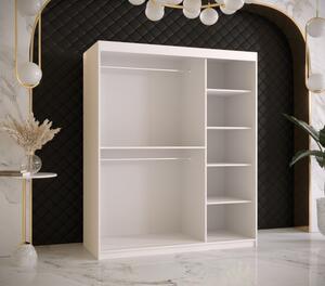 Šatní skříň s posuvnými dveřmi SUZAN 2 - šířka 150 cm, bílá