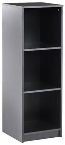 Knihovna se 3 policemi ZEHNA 117 cm Černá