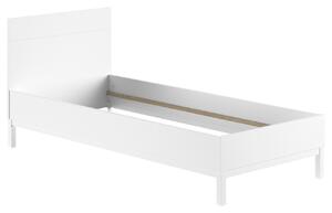 Bílá dřevěná postel Vipack Eva 90 x 200 cm