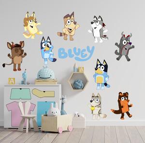 Textilní samolepka na zeď "Bluey 2"