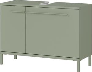 Zelená matná skříňka pod umyvadlo 80x59 cm Laurino – Germania