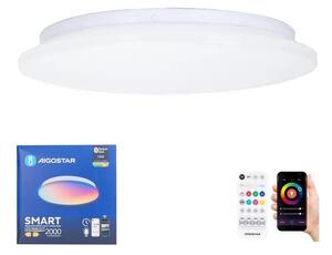 Aigostar-LED RGBW Koupelnové stropní svítidlo LED/18W/230V IP44+dálkové ovládání