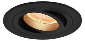 Zuma Line ARGU10-039-N - Podhledové svítidlo CHUCK 1xGU10/50W/230V černá