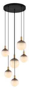 Zuma Line 003064-034740- Lustr na lanku NUA 6xE27/25W/230V pr. 75 cm zlatá/černá