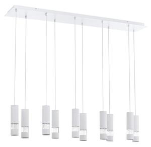 Eglo 39703 - LED Lustr na lanku BERNABETA 10xGU10/5W/230V bílá