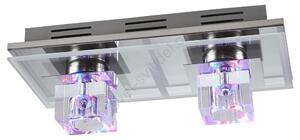 Karwei LED RGB Stmívatelné stropní svítidlo SELIN 12xLED/0,06W/230V + 2xG4/20W + DO P3579