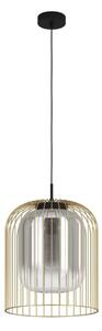 Eglo 39695 - Lustr na lanku CAMINATA 1xE27/40W/230V černá/zlatá