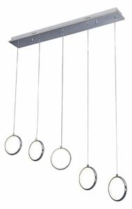 Závěsné LED svítidlo Anello, 5x LED 35w, 4000k, ch