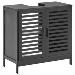 Skříňka pod umyvadlo MISSOULA 60 cm Bambus Černá