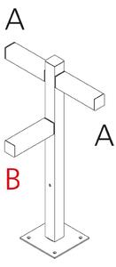 Artemide venkovní sloupek Walking Pole 900 Architectural Outdoor