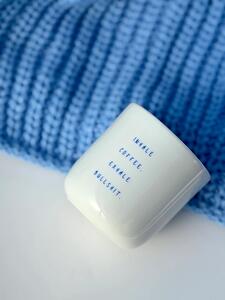 Goldscherben Porcelánový hrnek Inhale Coffee & Exhale Bullshit GSN102