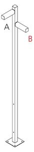 Artemide venkovní sloupkové svítidlo Walking Pole 2500 Architectural Outdoor