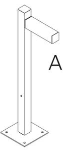 Artemide venkovní svítidlo Walking Pole 900 Architectural Outdoor 1 hlavice 90 cm