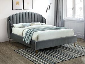 Manželská postel MARIOLA - 160x200 cm, šedá