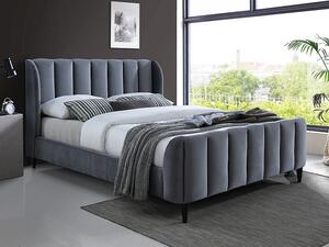 Manželská postel MARIANE - 160x200 cm, šedá