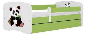 Kocot kids Dětská postel Babydreams panda zelená II, varianta 70x140, bez šuplíků, bez matrace