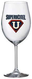SUPERUČITEL (ZNAK) - čirá sklenička na víno 350 ml