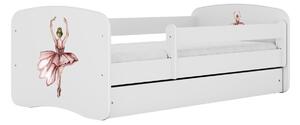 Kocot kids Dětská postel Babydreams tanečnice bílá, varianta 70x140, bez šuplíků, bez matrace