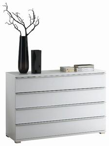 KOMODA, bílá, 120/80/40 cm Cantus - Široké komody
