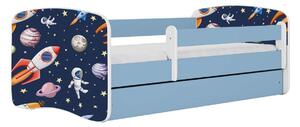 Kocot kids Dětská postel Babydreams vesmír modrá, varianta 70x140, bez šuplíků, bez matrace