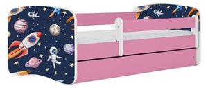 Kocot kids Dětská postel Babydreams vesmír růžová, varianta 70x140, bez šuplíků, bez matrace