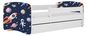 Kocot kids Dětská postel Babydreams vesmír bílá, varianta 70x140, bez šuplíků, bez matrace