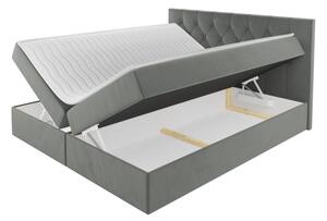Americká dvojlůžková postel 180x200 SENCE 1 - žlutá + topper ZDARMA