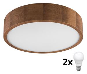 Brilagi - LED Stropní svítidlo CARVALHO 2xE27/60W/230V dub třešeň pr. 37 cm