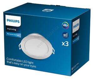 Philips - SADA 3x LED Podhledové svítidlo DIAMOND LED/3,5W/230V 2700K P3962