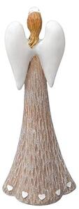 Anděl se svítícím srdcem v dlaních, 25 cm, polyston PRODEX KH21B8287B