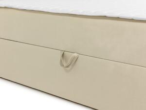 Kontinentální dvoulůžková postel 180x200 TOMASA 6 - světlá hnědá + topper ZDARMA