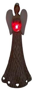 Anděl se svítícím srdcem v dlaních, 25 cm, polyston PRODEX KH21B8287B