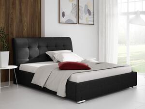 Čalouněná manželská postel 180x200 XEVERA - černá